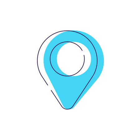Location mark icon vector modern flat signのイラスト素材