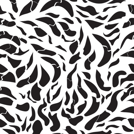 Vector modern seamless pattern black and white background, pillow print, monochrome retro texture, hipster fashion designのイラスト素材