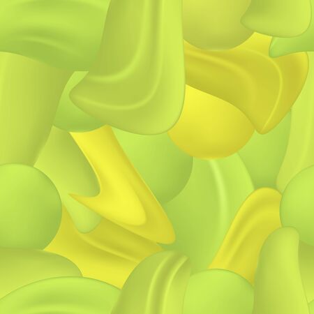 Abstract seamless pattern of green and yellow streaks. Texture for paper curtains and wallpaper. Pattern for decor.EPS 10.のイラスト素材