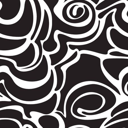 Seamless black pattern for decoration of fabric or wrapping paper. Simple black color pattern for background.のイラスト素材