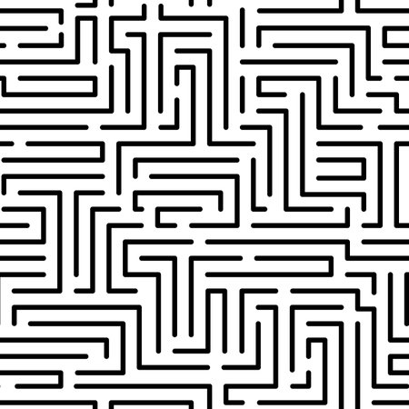 Seamless vector monochrome geometric pattern.Simple seamless thin black line texture.のイラスト素材
