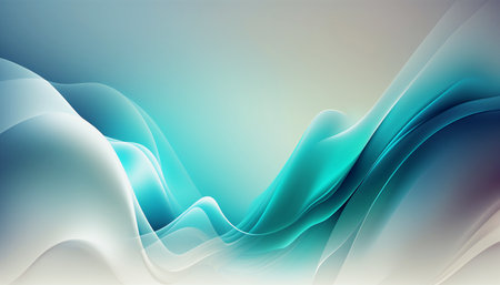 Abstract turquoise backdrop.AI generated.の素材