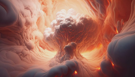 Abstract smoky background.AI generated.の素材