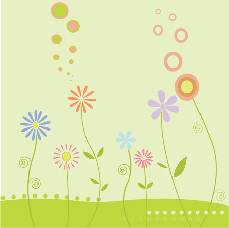 Wild flowersのイラスト素材