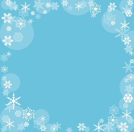 SnowFlake Frameのイラスト素材
