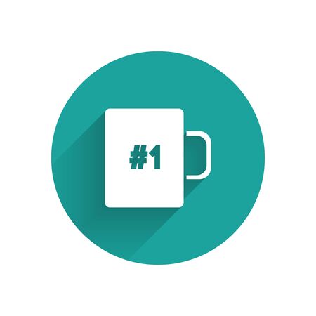 Coffee cup flat icon with long shadow tea cup Coffee cup flat icon with long shadow tea cup
