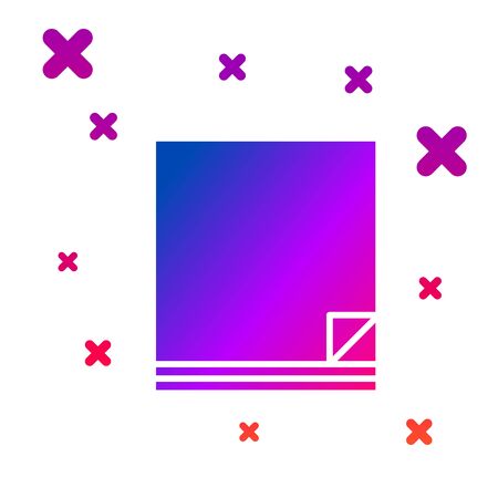 Color File document icon isolated on white background. Checklist icon. Business concept. Gradient random dynamic shapes. Vector Illustrationのイラスト素材