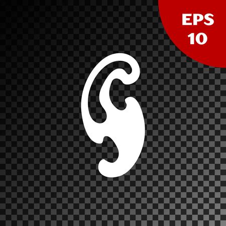 White French curves icon isolated on transparent dark background. Sewing equipment. Vector Illustrationのイラスト素材