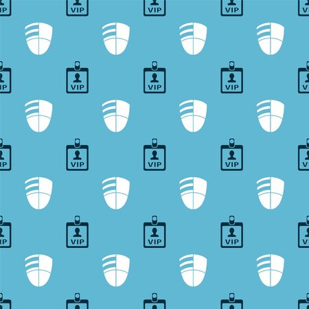Set VIP badge and Football club template on seamless pattern. Vectorのイラスト素材