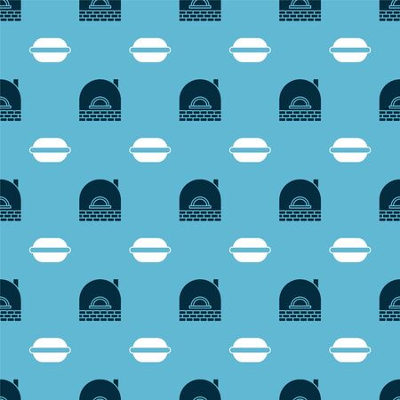 Set Brick stove  and Macaron cookie  on seamless pattern. Vectorのイラスト素材
