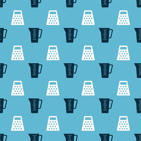 Set Measuring cup and Grater  on seamless pattern. Vectorのイラスト素材