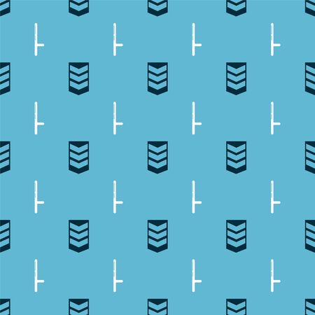 Set Military rank and Police rubber baton on seamless pattern. Vectorのイラスト素材