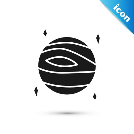 Grey Planet Venus icon isolated on white background. Vector Illustrationのイラスト素材