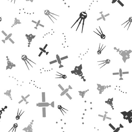 Set Satellite, Great Bear constellation, Ray gun and Satellite on seamless pattern. Vectorのイラスト素材