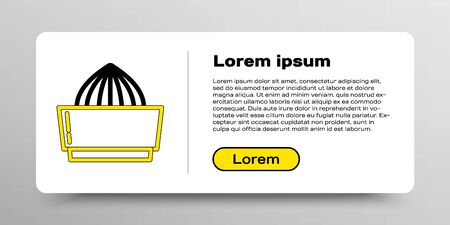 Line Citrus fruit juicer icon isolated on white background. Colorful outline concept. Vectorのイラスト素材