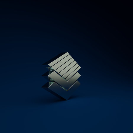 Silver Textile fabric roll icon isolated on blue background. Roll, mat, rug, cloth, carpet or paper...