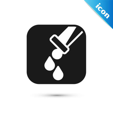 Grey Test tube and flask chemical laboratory test icon isolated on white background. Laboratory glassware sign. Vectorのイラスト素材