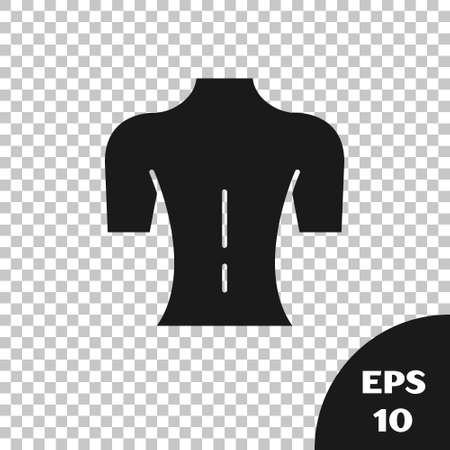 Black Massage icon isolated on transparent background. Relaxing, leisure. Vectorのイラスト素材