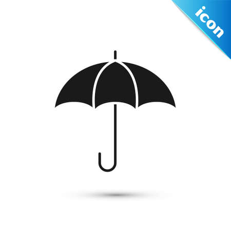Grey Umbrella icon isolated on white background. Insurance concept. Waterproof icon. Protection, safety, security concept. Vectorのイラスト素材