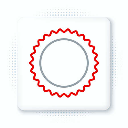 Line Sun icon isolated on white background. Summer symbol. Good sunny day. Colorful outline concept. Vectorのイラスト素材