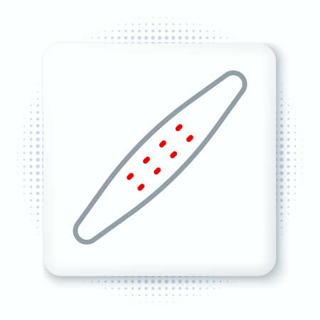 Line Nail file pet icon isolated on white background. Professional treatment at home grooming for pet. Colorful outline concept. Vector.のイラスト素材