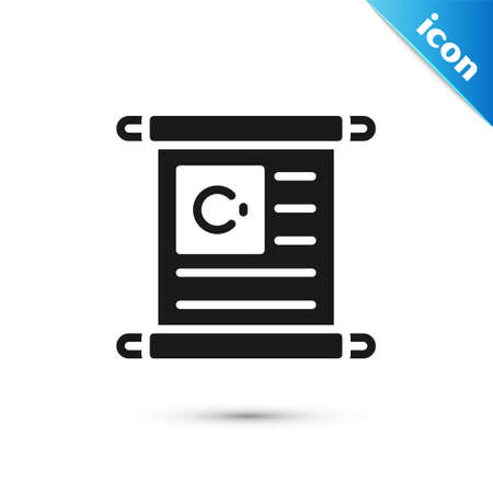 Grey Holy book of Koran icon isolated on white background. Muslim holiday, Eid Mubarak, Eid al-fitr, Ramadan Kareem. Vectorのイラスト素材