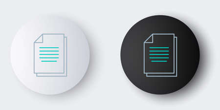 Line Document icon isolated on grey background. File icon. Checklist icon. Business concept. Colorful outline concept. Vectorのイラスト素材