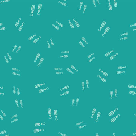 Green Earrings icon isolated seamless pattern on green background. Jewelry accessories. Vectorのイラスト素材