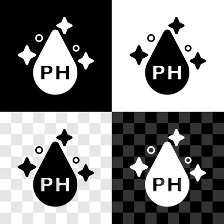 Set Organic essential oil for hair care treatment icon isolated on black and white, transparent background. Hair growth oil. Vectorのイラスト素材