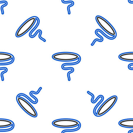 Line Lasso icon isolated seamless pattern on white background. Colorful outline concept. Vectorのイラスト素材