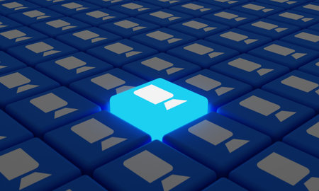 Melitopol, Ukraine - September 28, 2022: Zoom logo icon isolated. Zoom Communications is remote...