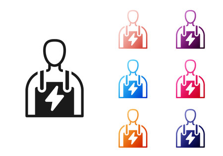 Black Car mechanic icon isolated on white background. Car repair and service. Set icons colorful. Vector.のイラスト素材