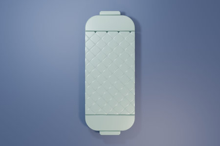 Gray Stereo speaker icon isolated on purple-blue background. Sound system speakers. Music icon....