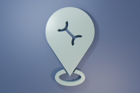 Gray service icon isolated on purple-blue background. Auto mechanic service. Repair service auto mechanic. Maintenance sign. Minimalism concept. 3D render illustration.の写真素材