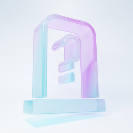 Frosted glass Grave with tombstone icon isolated on white background. Minimalism concept. 3D render illustration.の写真素材