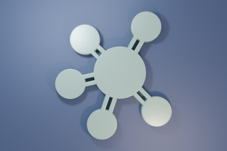 Gray Project team base icon isolated on purple-blue background. Business analysis and planning, consulting, team work, project management. Minimalism concept. 3D render illustration.の写真素材