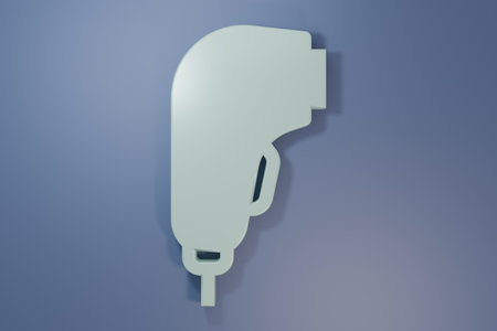 3D render illustration of a scanning device.の写真素材