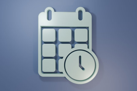 Gray Carton cardboard box and fast time delivery icon isolated on purple-blue background. Box,...