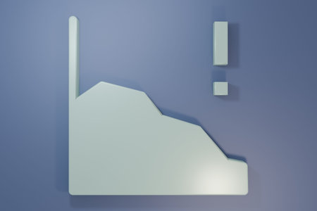 Gray Financial growth decrease icon isolated on purple-blue background. Increasing revenue....