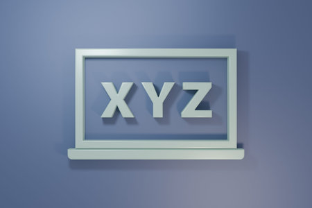 Gray XYZ Coordinate system on chalkboard icon isolated on purple-blue background. XYZ axis for graph...