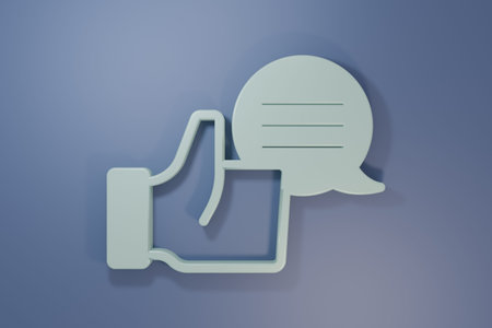 Gray Consumer or customer product rating icon isolated on purple-blue background. Minimalism concept. 3D render illustration.の写真素材