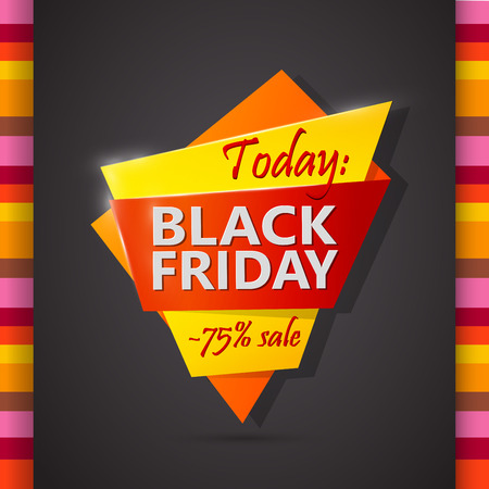 black friday discounts label template. Eps10のイラスト素材