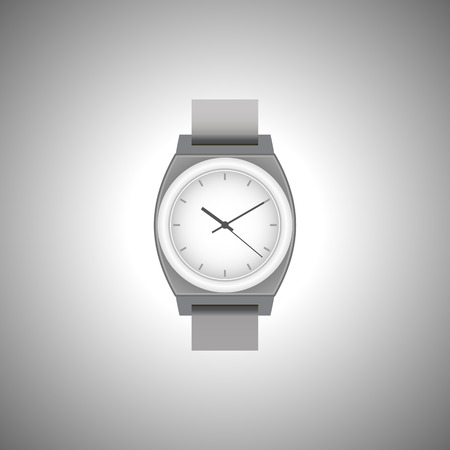 Wristwach in black and whiteのイラスト素材