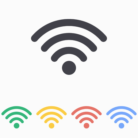 Wi Fi icon - vector icon on a white background.のイラスト素材
