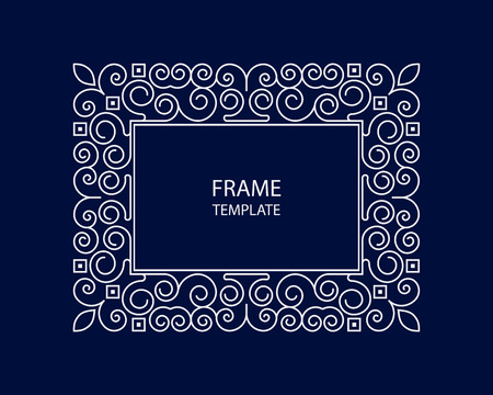 Decorative monogram for design templateのイラスト素材