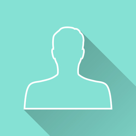 Avatar icon illustration, flat design.のイラスト素材
