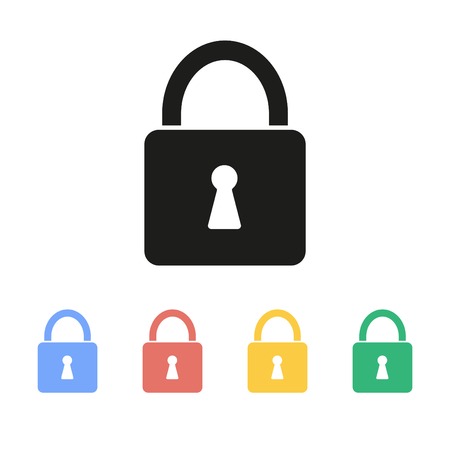 Lock iconのイラスト素材