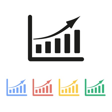 Market graph iconのイラスト素材