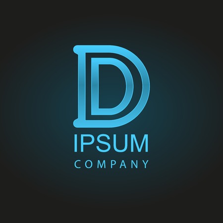 Graphic decorative design alphabet / letter D /のイラスト素材