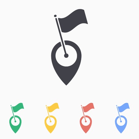 Map pin iconのイラスト素材